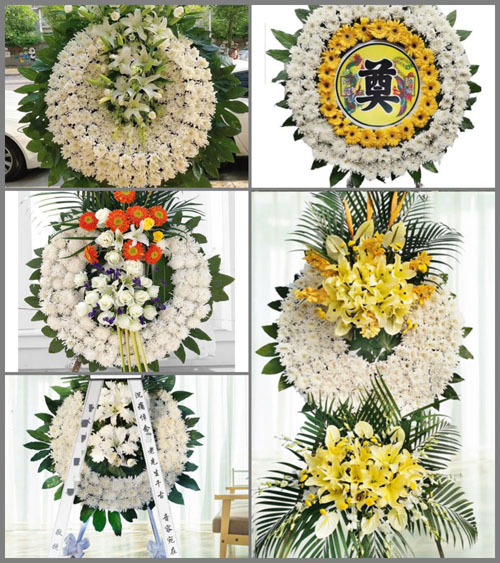 陕西咸阳市长武县丁家镇五里铺村花圈速递